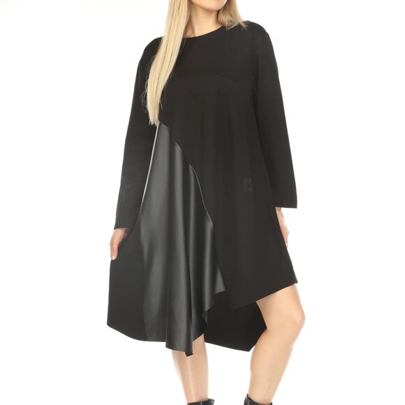 Black Hope Graphic Asymmetrical Dress - Picture 5 of 6